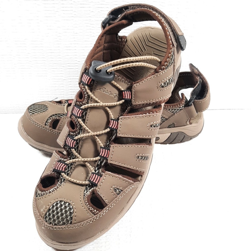 EDDIE BAUER BLAKELY Genuine Leather Sandals Closed Toe Size 7M UPC 889260613034